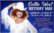 RICKY SKAGGS & KENTUCKY THUNDER SLATED TO PERFORM AT STAR STUDDED SPECTACULAR CELEBRATING BIRTHDAY OF DOTTIE WEST