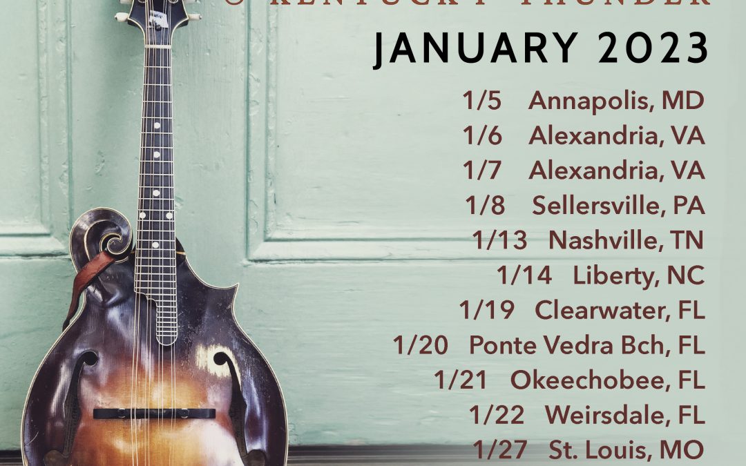 happy new year! JANuary 2023 tour dates!