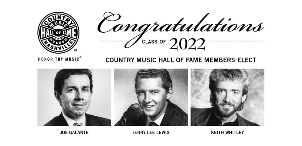 Congratulations to the country music hall of fame class of 2022